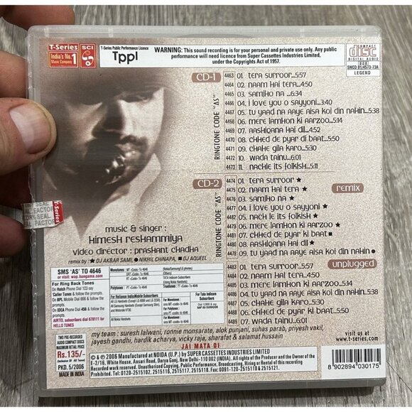 Aap Kaa Surroor Hindi Audio Cd By Himesh Reshammiya Set of 2 CD - Picture 3 of 4